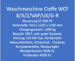 Picture of CIEFFE WCF 8/x/2/VAP/US/G-R Washing Mcachine